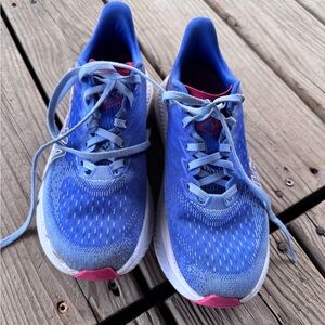 Hoka Women's Blue and Pink Athletic Shoes